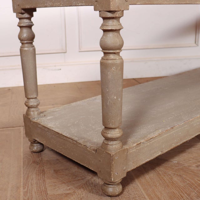 French Painted Drapers Table in Pine For Sale - Image 3 of 12
