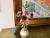 Italian Flower Bouquet Lamp & Shade, C1960 For Sale - Image 11 of 18