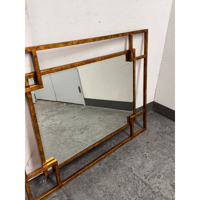 Maison Jansen Style Geometric Wall Mirror, Vintage For Sale - Image 10 of 12
