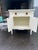 Julia Gray Hand-Painted Designer Nightstand For Sale - Image 4 of 7