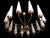 1950s Large Mid-Century French Sunburst Chandelier with 14 White Satin Glasses from Arlus, 1950s For Sale - Image 5 of 14