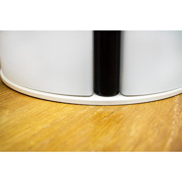 Tender Glass and Metal Table Lamp by Lanciani Romolo for Tronconi, 1980s For Sale - Image 4 of 5