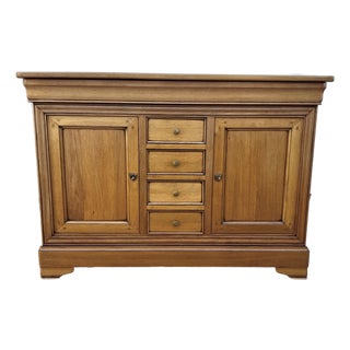 French 19th Century Louis Philippe Solid Walnut Two Door Buffet For Sale