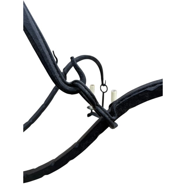 Dennis & Leen 8-Light Gothic Iron Chandelier For Sale In Chicago - Image 6 of 9