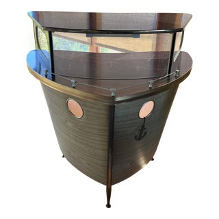 1950s Mid-Century Boat Cocktail Bar For Sale