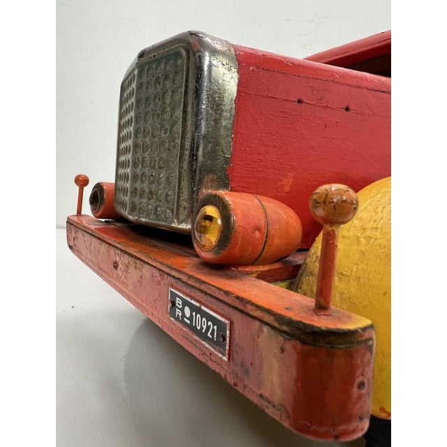 Vintage Wooden Toy Truck attributed Bigge, Germany, 1950s For Sale - Image 18 of 18