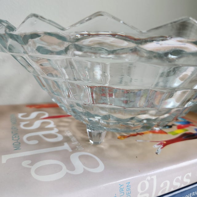 Vintage Fostoria Bowl American Cubist For Sale In Cleveland - Image 6 of 11