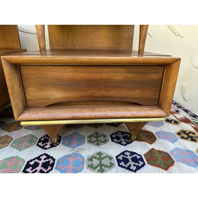 1960s Kent Coffey the Elegante Nightstands With Drawer - A Pair For Sale In San Francisco - Image 6 of 18