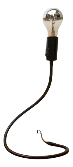 German Minimalist Lightworm Table Lamp by Walter Schnepel for Tecnolumen