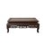 Asian Rectangular Natural Wood Pattern Brown Open Work Table Top Display Stand Easel For Sale - Image 3 of 6
