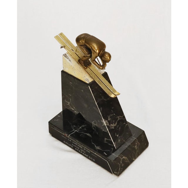 Bronze Ski Jumper, 1972 For Sale - Image 3 of 9