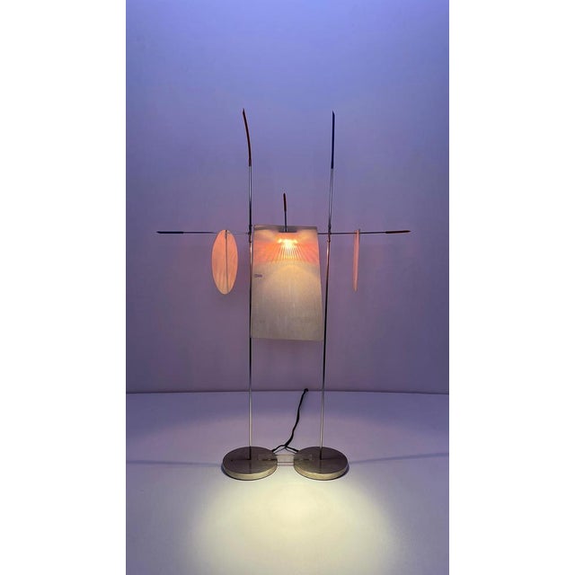 Very rare halogen table lamp Fukushu designed by Ingo Maurer in 1986 for Design M Ingo Maurer, Munich, Germany. Fukushu...