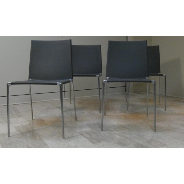 Aluminum and Polyurethane Chairs by Roberto Barbieri for B&B Italia, 2000s, Set of 4 For Sale - Image 4 of 18