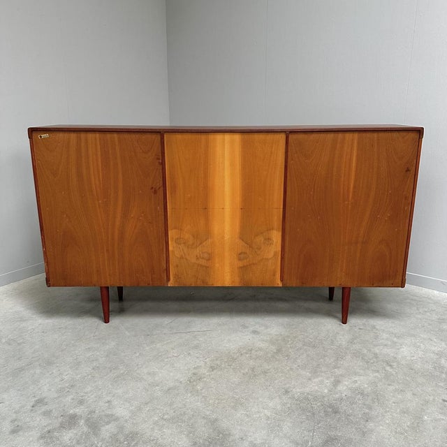 Mid-Century Modern Danish Teak Highboard by H.W. Klein for Bramin, 1960s For Sale - Image 11 of 16