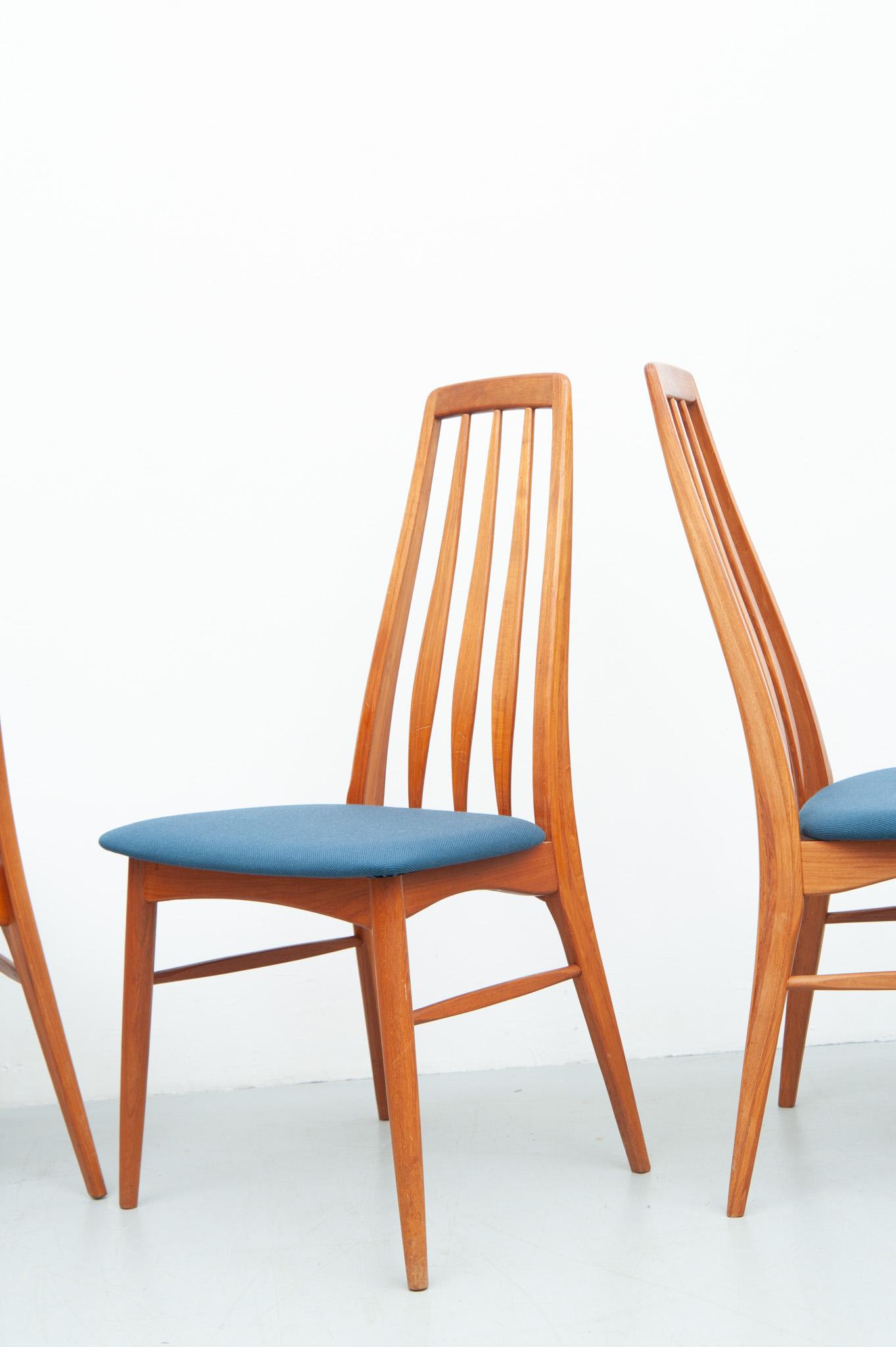 Eva Chairs in Teak by Niels Koefoed for Koefoed Hornslet, 1960s