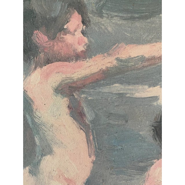 Late 20th Century Painting of Children at the Beach by Dan McCaw For Sale In Austin - Image 6 of 12