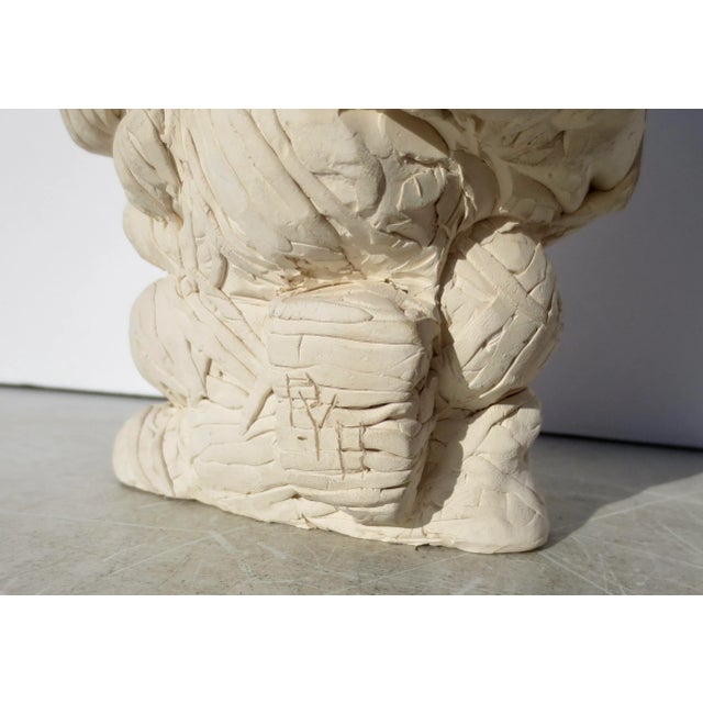 Pierre Yves Hervy-Vaillant Ceramic Bisque Sculpture Circa 1990s For Sale - Image 9 of 9