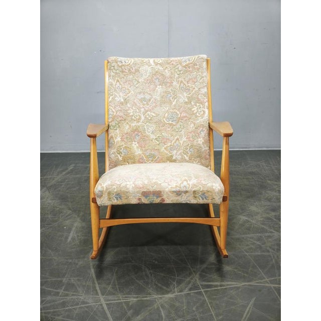 Boomerang Rocking Chair attributed to Holger Georg Jensen, Denmark, 1960s For Sale - Image 14 of 15