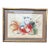 1950s Original (Not a Print) Mid-Century Hand-Painted Chinese Nianhua Folk Art Painting in Custom Gilt Faux-Bamboo Frame For Sale