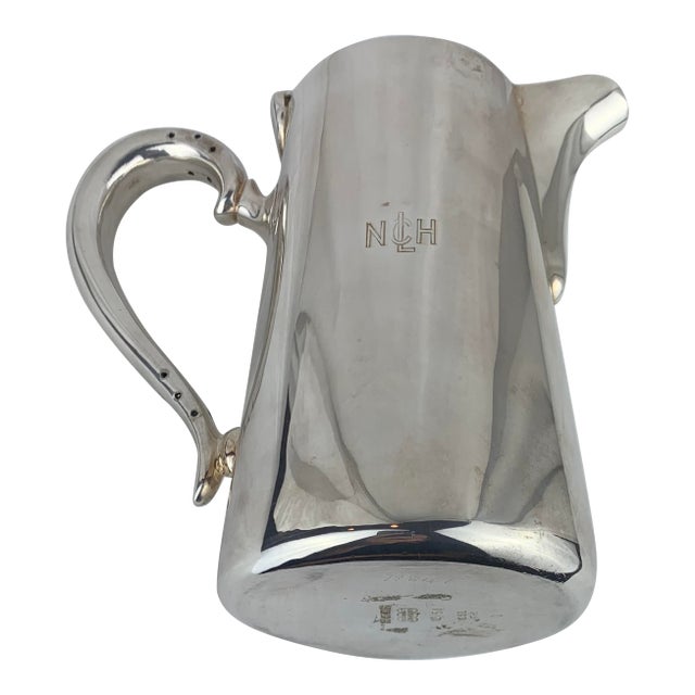 Vintage Plated Silver Pitcher For Sale