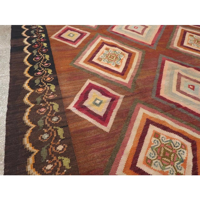 Mid 20th Century Galerie Shabab Collection Mid-20th Century Turkish Flatweave Kilim Rug For Sale - Image 5 of 10