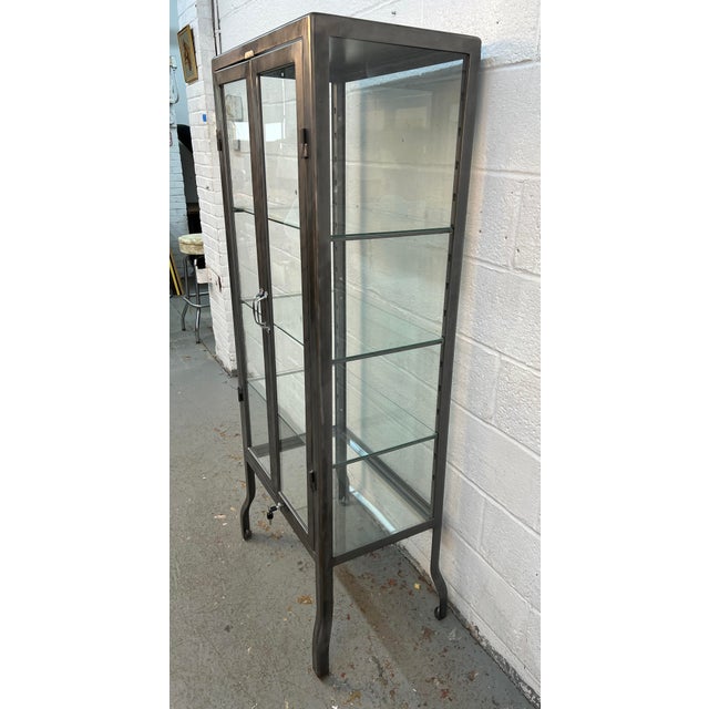 Late 20th Century Metal and Glass Doctors Display Cabinet by Dulton For Sale - Image 10 of 14