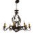 Late 19th Century French Iron 8-Light Chandelier For Sale