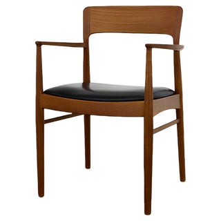 Vintage Teak Armchair by Henning Kjærnulf for Korup Stolefabrik, 1960s For Sale