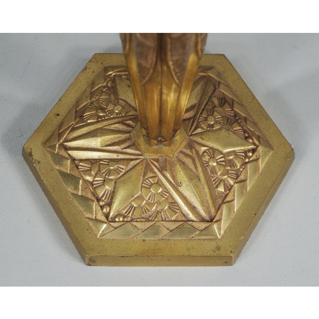 French Art Deco Lamp by Francis Hubens & Degue - 1930 France For Sale - Image 6 of 13