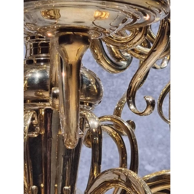 17th Century Dutch Brass Chandelier Candleholder For Sale - Image 10 of 18