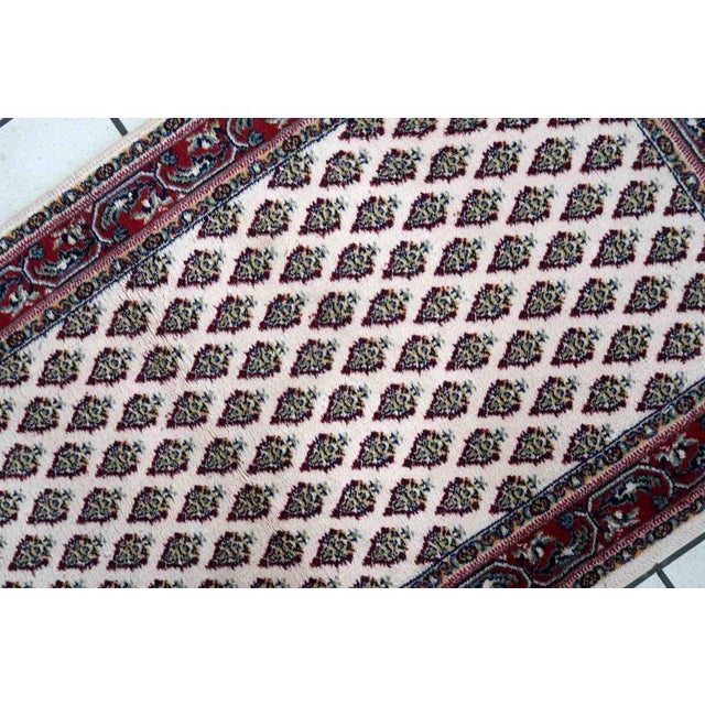 1970s Vintage Italian Seraband Style Rug 2.2' X 4.5' For Sale - Image 10 of 12