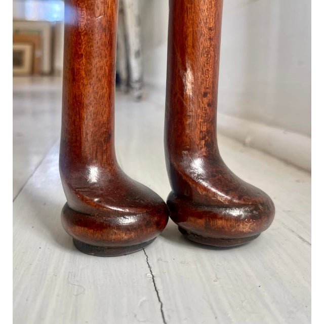 English Queen Anne Style Demi Lune Game Table For Sale - Image 9 of 12