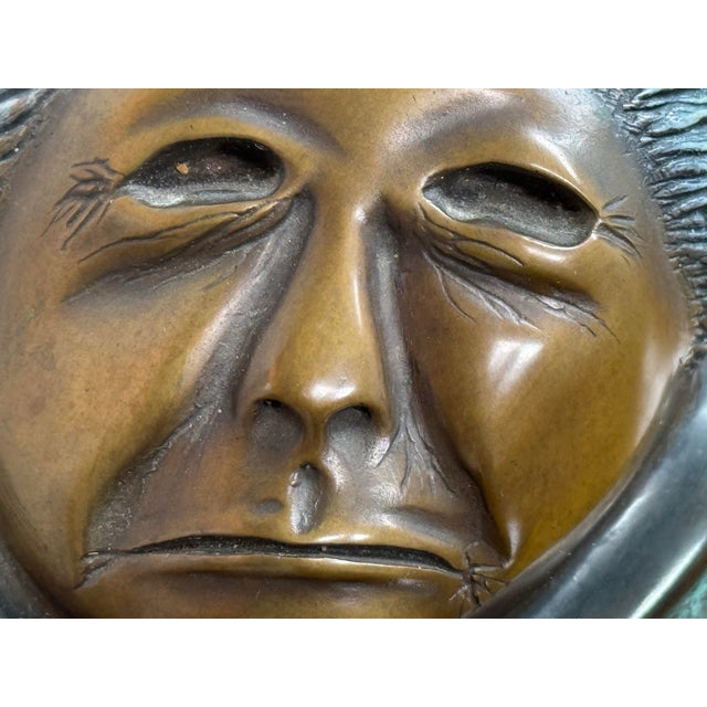 1980s Circa 1985 Sharon Spencer Bronze Sculpture of Intuit Woman, Signed + Numbered For Sale - Image 5 of 13