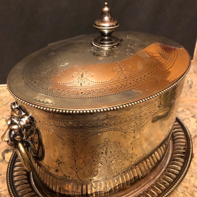 Mid 19th Century Mid 19th Century Neoclassical English Silverplate Box For Sale - Image 5 of 8