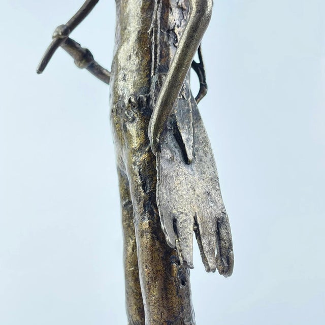 Early 20th Century Mossi Brass Hunter Figure Burkina Faso MATTER COLLECTION For Sale - Image 9 of 12