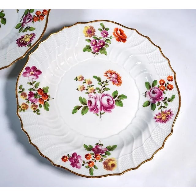 Blue Antique Viennese Imperial Porcelain Plates, 1750, Set of 6 For Sale - Image 8 of 12