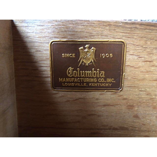 Rare 1950s Vintage Columbia Manufacturing Co. Chairside Chest For Sale In Kansas City - Image 6 of 13