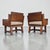 1930s Vintage French Leather Button-Back Armchairs, 1930s, Set of 2 For Sale - Image 5 of 11