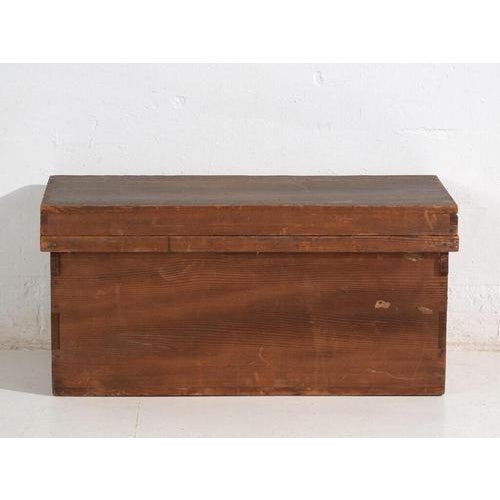 Antique Japanese Wooden Chest For Sale - Image 6 of 10