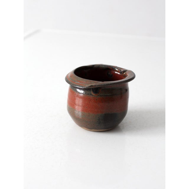 Vintage Handmade Studio Pottery Vessel For Sale - Image 4 of 15