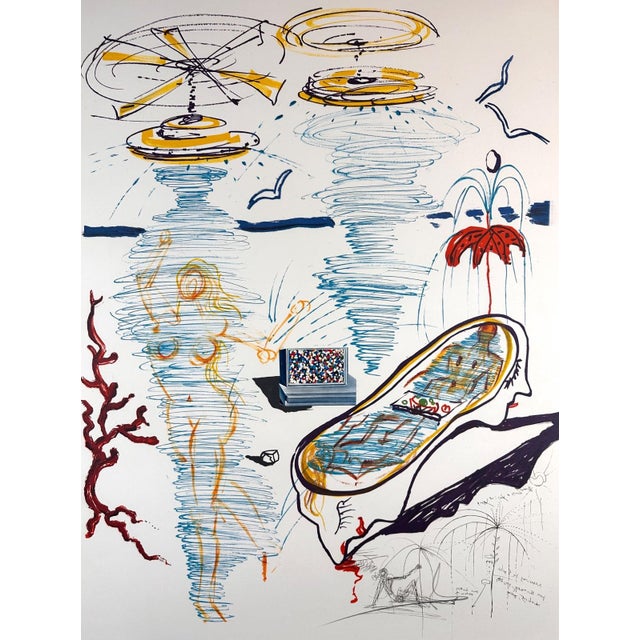 ARTIST: Salvador Dali TITLE: Imaginations & Objects of The Future Liquid Tornado Bath Tub MEDIUM: Etching SIGNED: Hand...