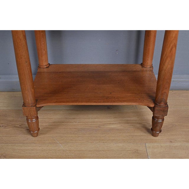 Brown Bedside Table in Walnut with Curtain For Sale - Image 8 of 17