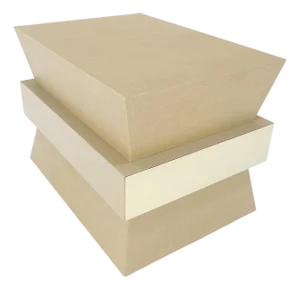 Linen Wrapped Ernest C. Masi "Sheaf of Wheet" Shape One Drawer End Table