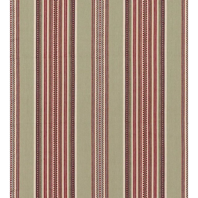 Traditional The House of Scalamandré Cyrus Cotton Stripe Fabric, Sandalwood For Sale - Image 3 of 3