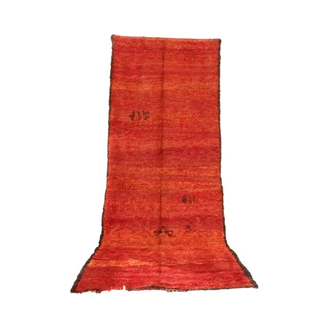 Moroccan Beni M'Guild Rug - 5'11" X 14'1" Ft For Sale In Cleveland - Image 6 of 6