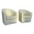 20 Th. Pair of Italian Natuzzi Leather Barrel Back Swivel Chaits For Sale