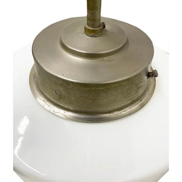 Art Deco Pendant Lamp attributed to W.H. Gispen, 1930s For Sale - Image 6 of 10