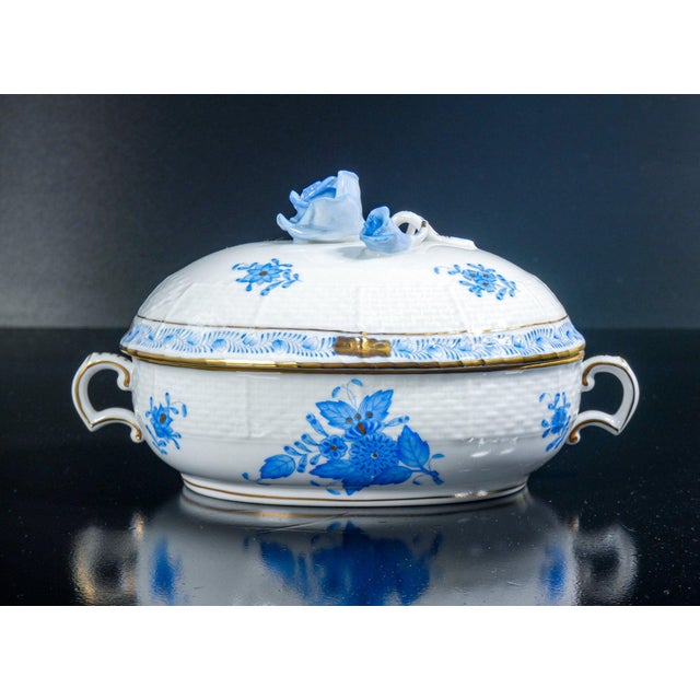 370 Apponyi Blue Porcelain Sauce Pot from Herend For Sale - Image 17 of 18