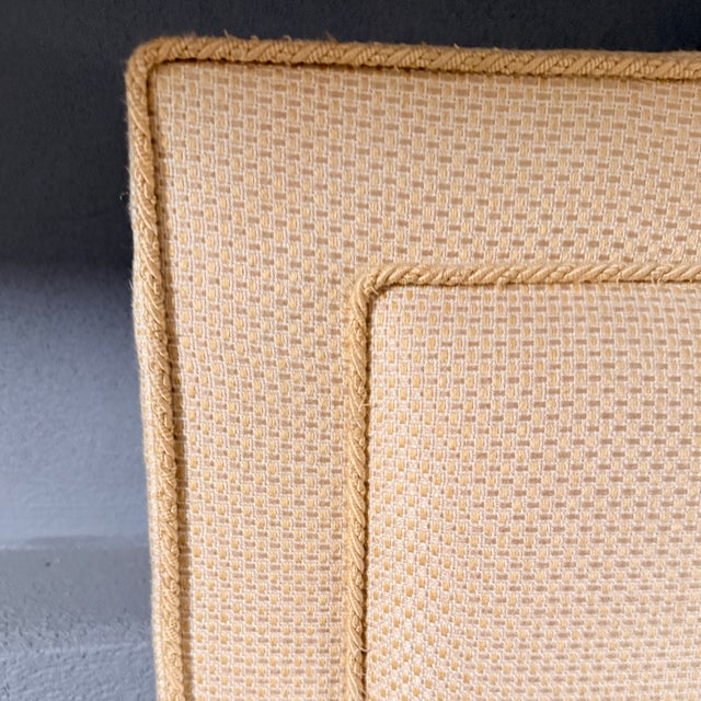 Textile Fully Upholstered King Headboard & Skirt For Sale - Image 7 of 9