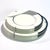 Mid-Century Modern Glorious Postmodern Black & White Geometric ‘Angles’ Dinner & Side Plates by Christopher Stuart Circa 1995 - Place Settings for 4 / 8 Pieces For Sale - Image 3 of 13